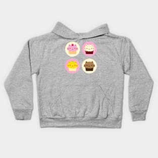 Cute Cat Cupcakes Kids Hoodie